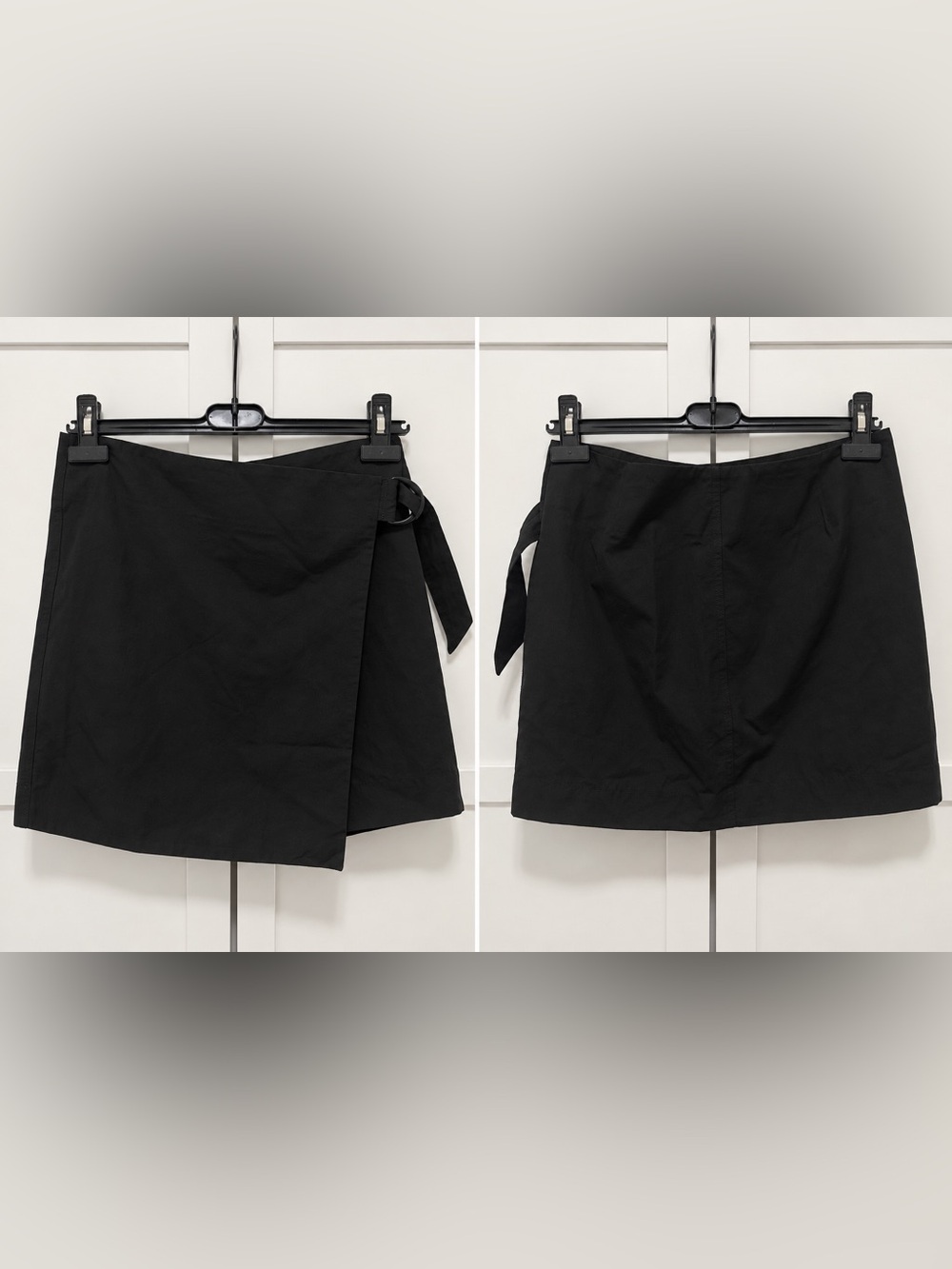 Calvin Klein Jeans Black Wrap Skirt Size M